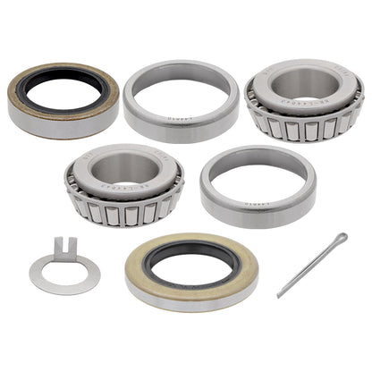 2,100-2,500 lbs UFP Trailer Axle Bearing Kit - Bearings: L44643/L44610 - Double-Lip Seals: 13194 (1.372" ID) & 12192TB (1.250") - Tang Washer - Cotter Pin