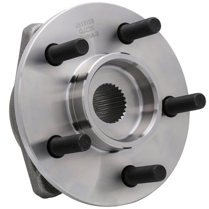 513158 - FRONT Wheel Hub Bearing Assembly Compatible with [Jeep] 1999 Cherokee {2nd Design; Full Cast Rotor}, 2000-2001 Cherokee, 2000-2006 TJ, 1999 Wrangler {Full Cast Rotor}, 2006 Wrangler