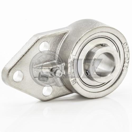 SSUCFB205 - Stainless Steel - 25 mm 3-Bolt Flange Bracket Unit